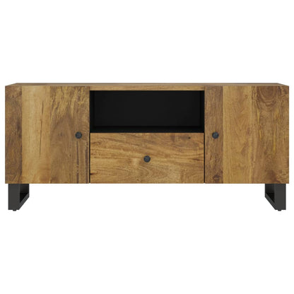 TV-Möbel Trä TV-skåp 105x33,5x46 cm massivt mangoträ och