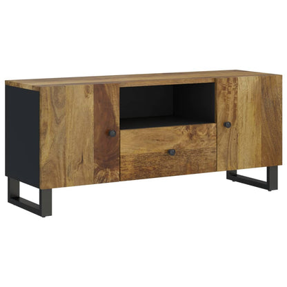 TV-Möbel Trä TV-skåp 105x33,5x46 cm massivt mangoträ och