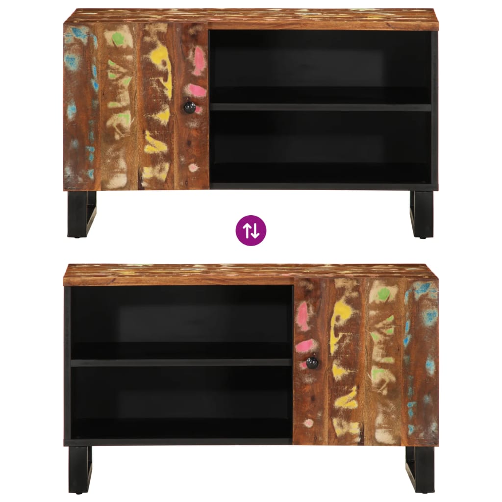 TV-Möbel Trä TV-Skåp 80x33x46 cm massivt återvunnet och