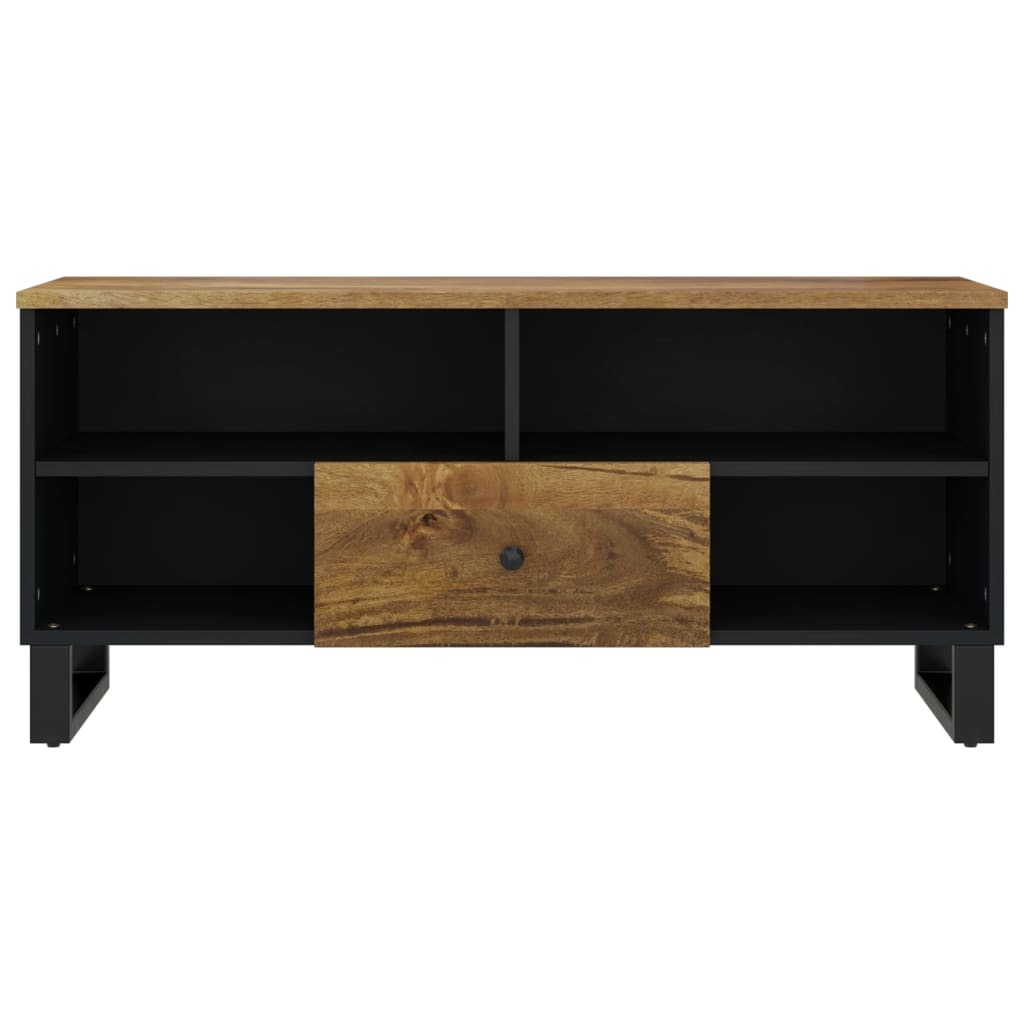 TV-Möbel Trä TV-skåp 100x33x46 cm massivt mangoträ och