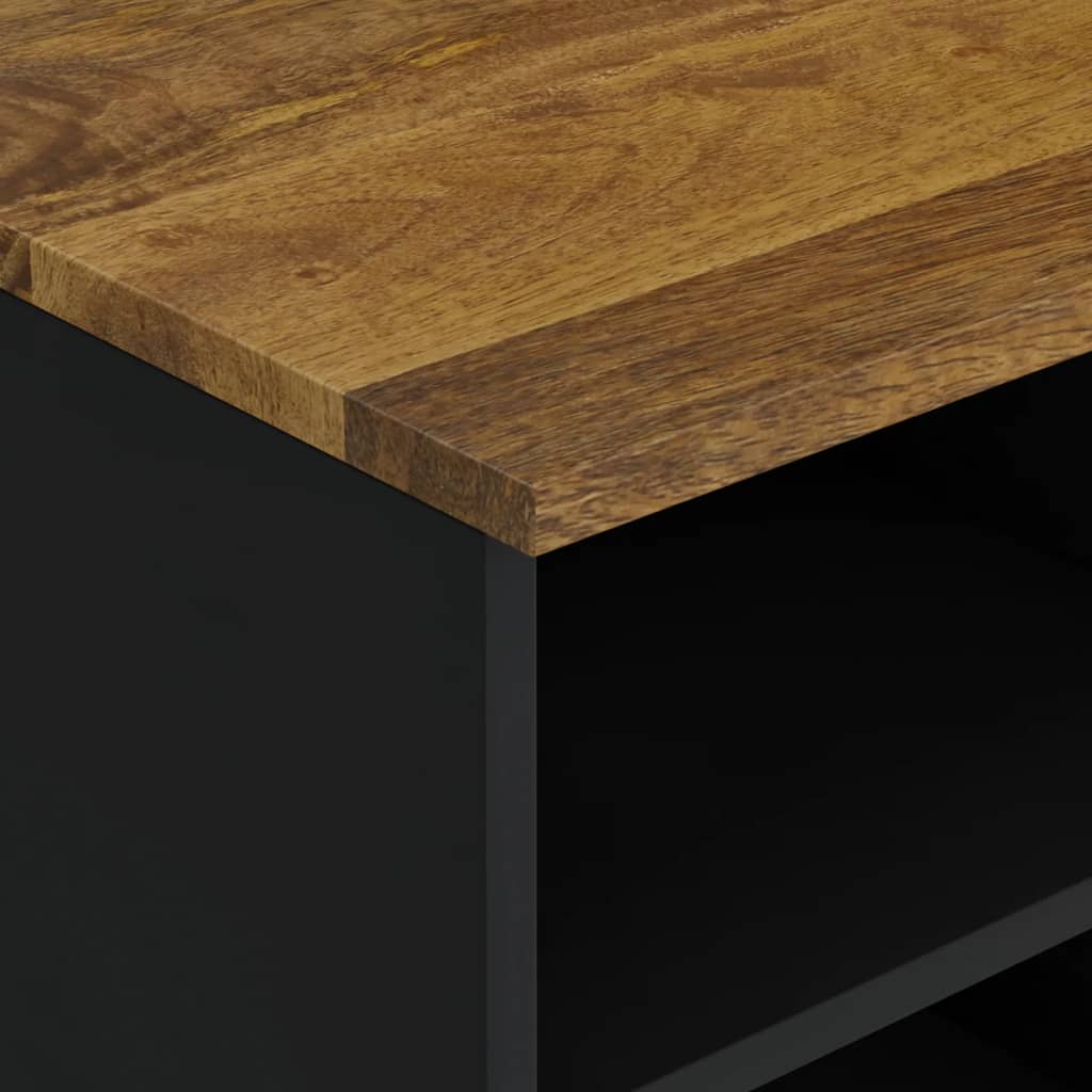 TV-Möbel Trä TV-skåp 100x33x46 cm massivt mangoträ och