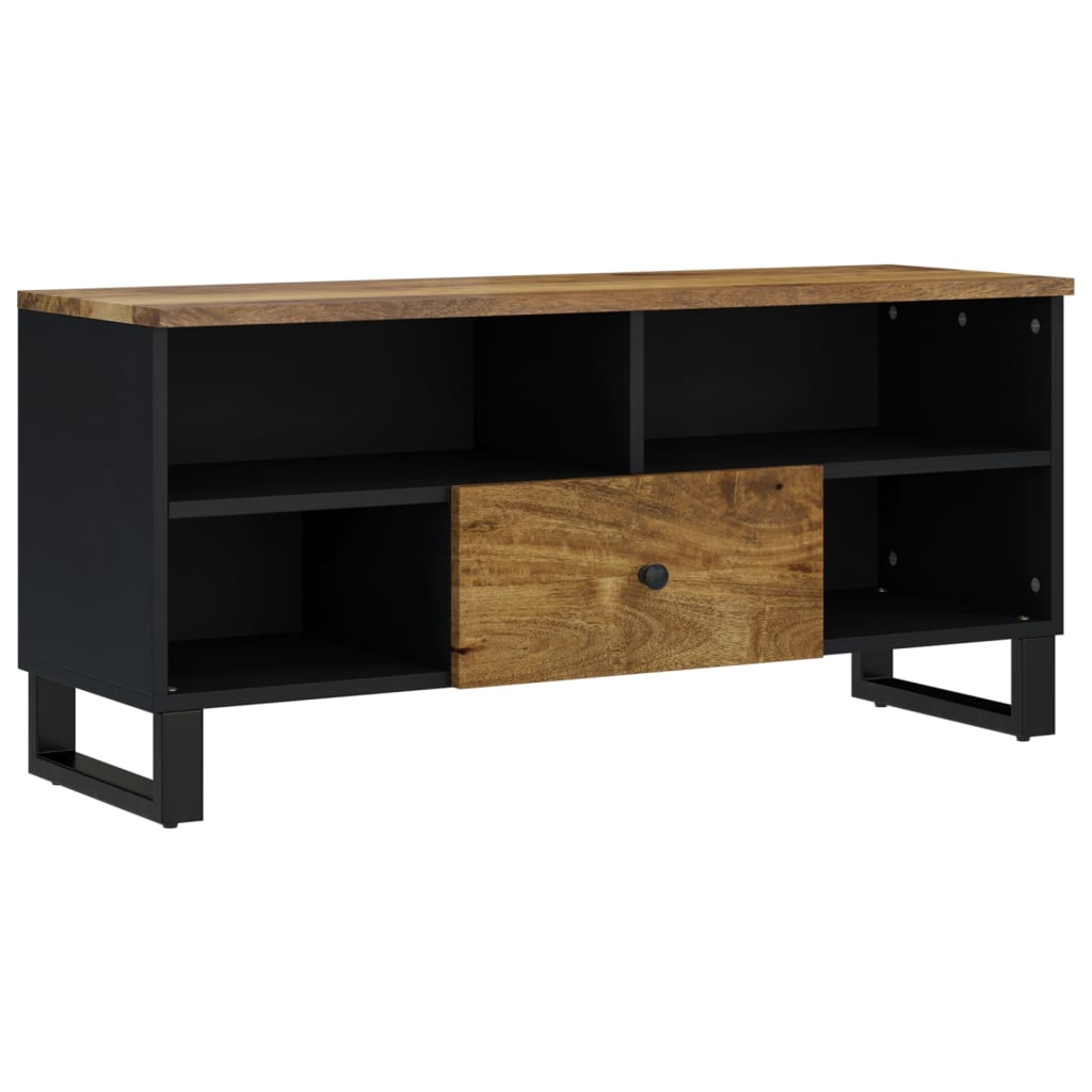 TV-Möbel Trä TV-skåp 100x33x46 cm massivt mangoträ och