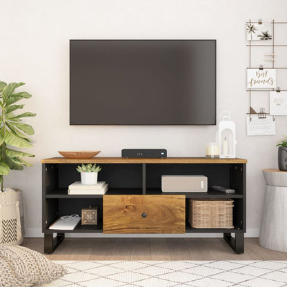 TV-Möbel Trä TV-skåp 100x33x46 cm massivt mangoträ och