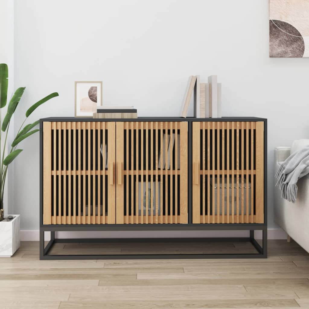 Skänk Svart 105x30x65 cm