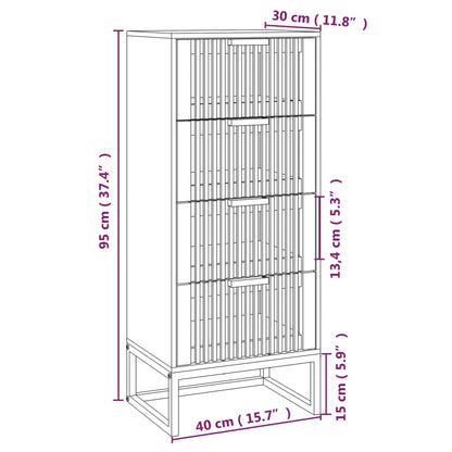 Byrå Trä 40x30x95 cm