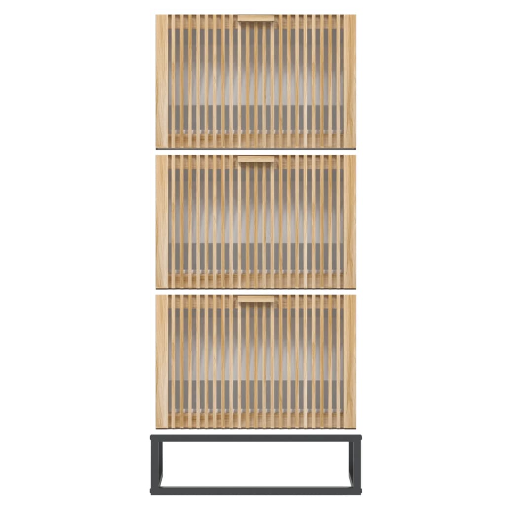 Skoställ Vit 52x25x120 cm