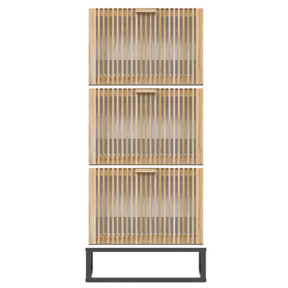 Skoställ Vit 52x25x120 cm
