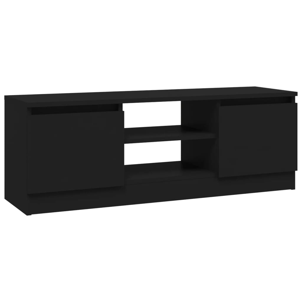 TV-Möbel Svart TV-Bänk med dörr 102x30x36 cm