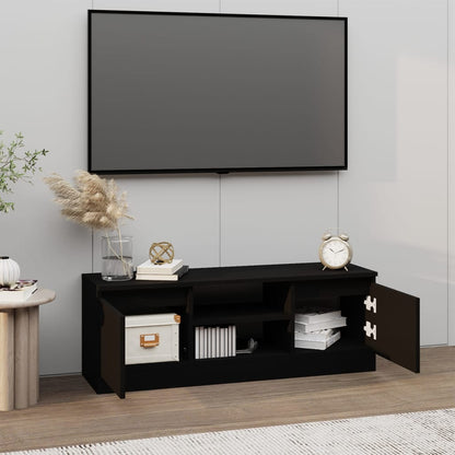 TV-Möbel Svart TV-Bänk med dörr 102x30x36 cm