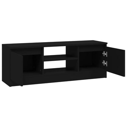 TV-Möbel Svart TV-Bänk med dörr 102x30x36 cm