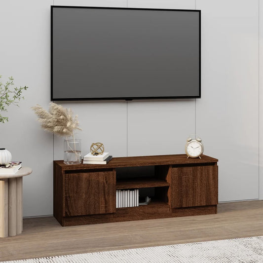 TV-Möbel Brun Ek TV-Bänk med dörr 102x30x36 cm