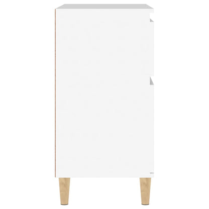 Byrå vit 60x35x70 cm konstruerat trä