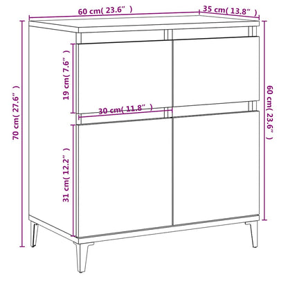 Skänk Sonoma Ek 60x35x70 cm