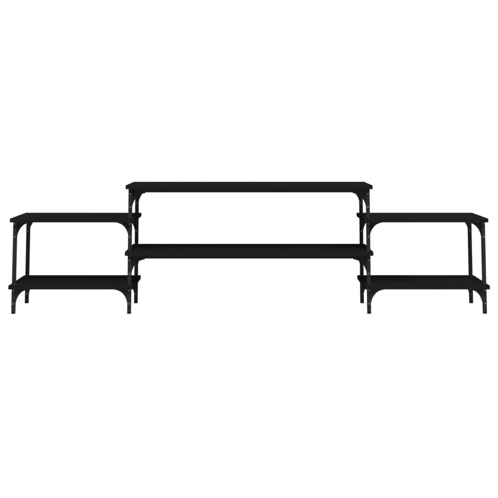 TV-Möbel Svart TV-Skåp 197x35x52 cm