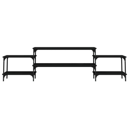 TV-Möbel Svart TV-Skåp 197x35x52 cm