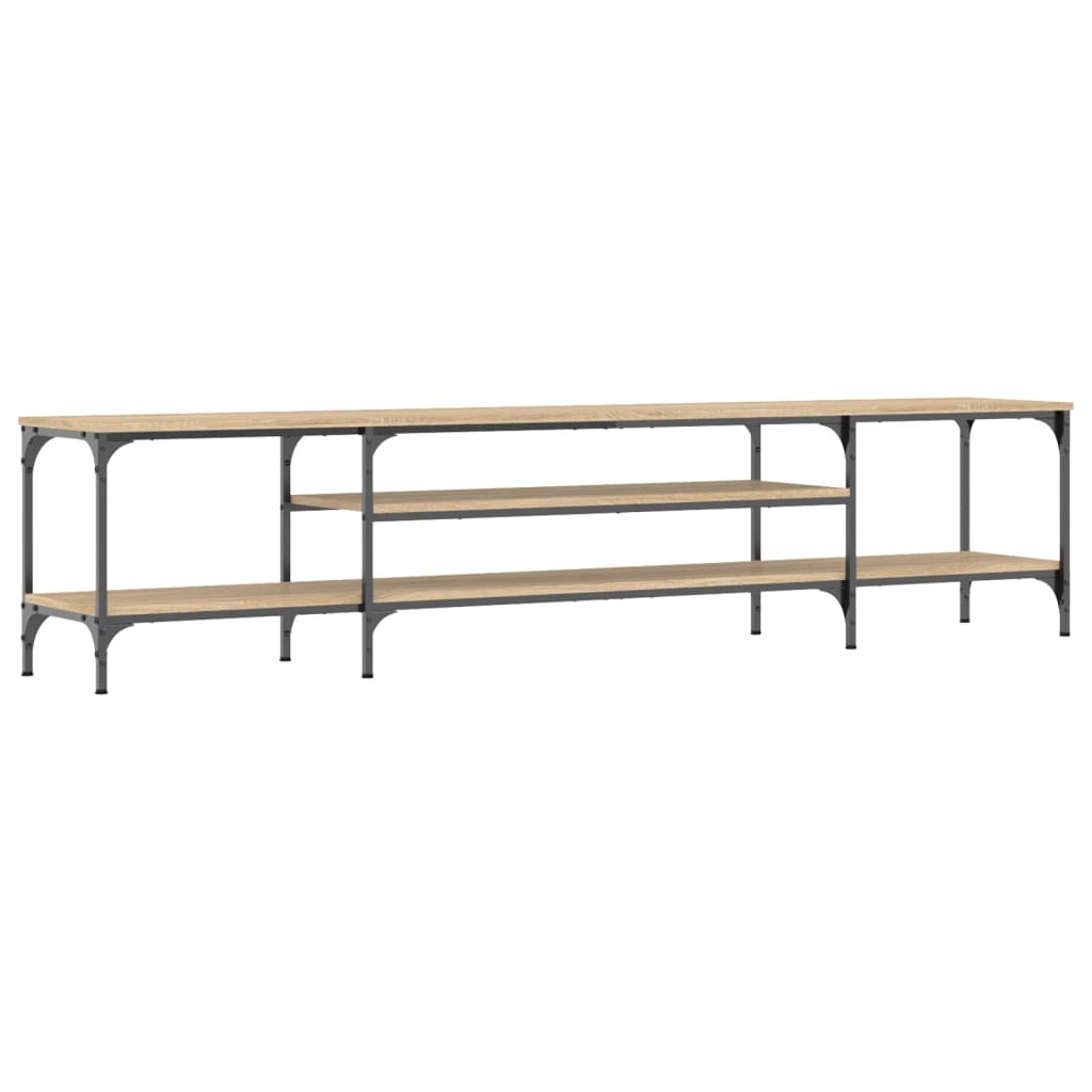 TV-Möbel Sonoma Ek TV-Bänk 201x35x45 cm & järn