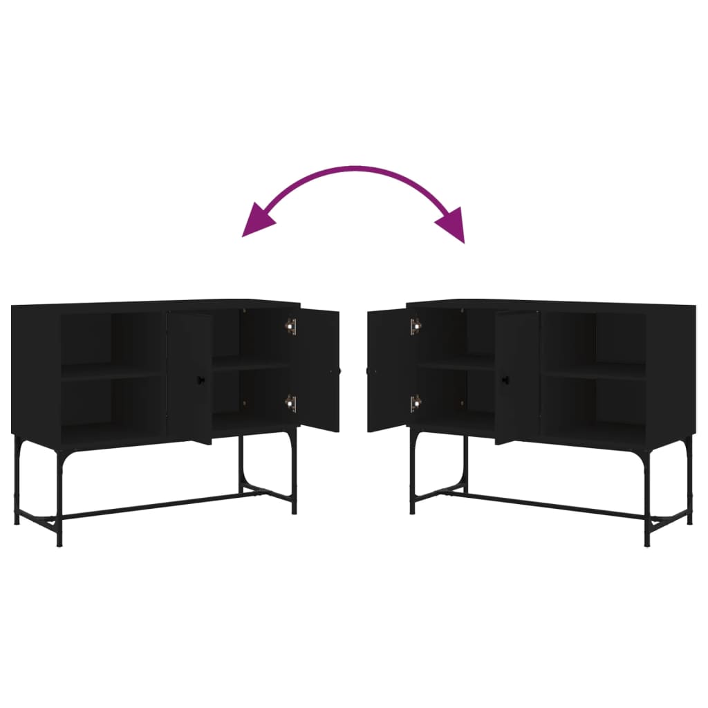 Skänk Svart 100x40x79,5 cm