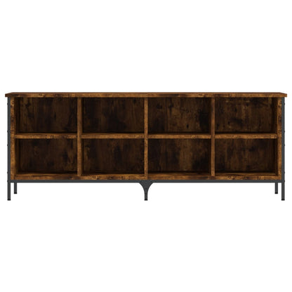 Skoställ Rökfärgad Ek Skohylla 131x35x50 cm