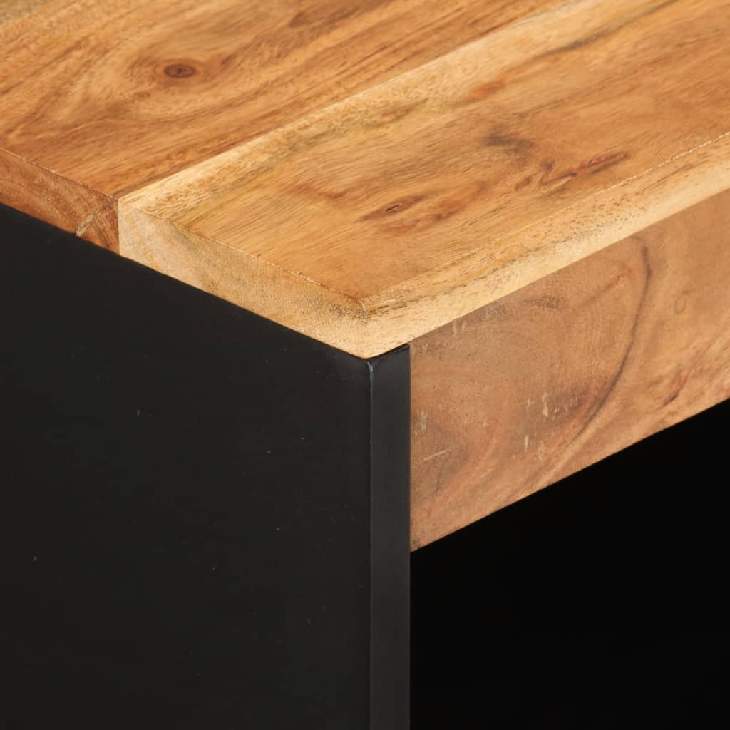 Skänk Trä med 2 dörrar 60x33x75 cm massivt akaciaträ