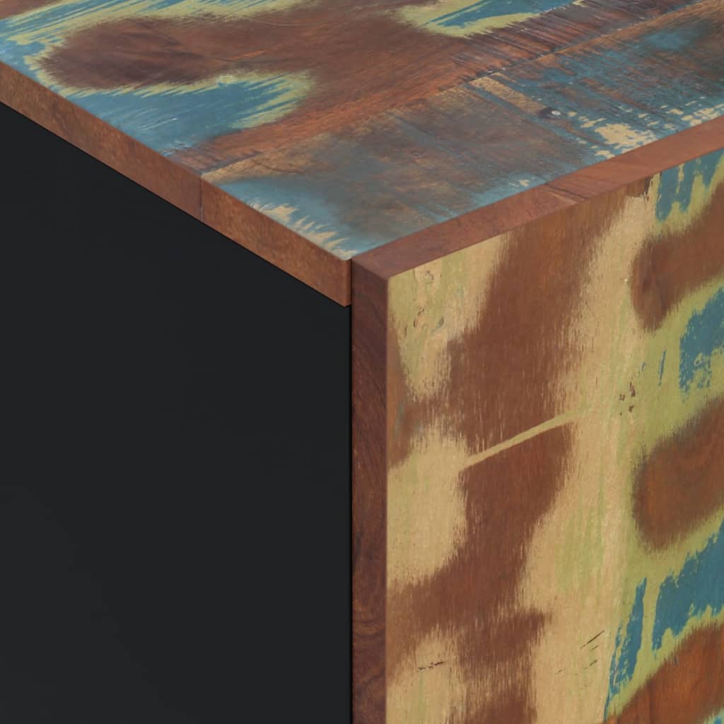 Skänk Trä med 4 dörrar 60x33x75 cm massivt återvunnet trä