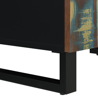 Skänk Trä med 4 dörrar 60x33x75 cm massivt återvunnet trä