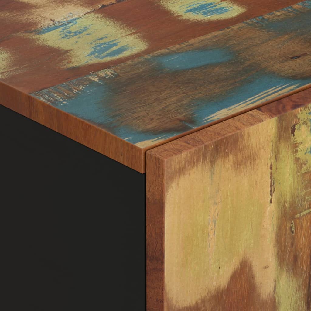 Skänk Trä med 2 dörrar 90x33x75 cm massivt återvunnet trä