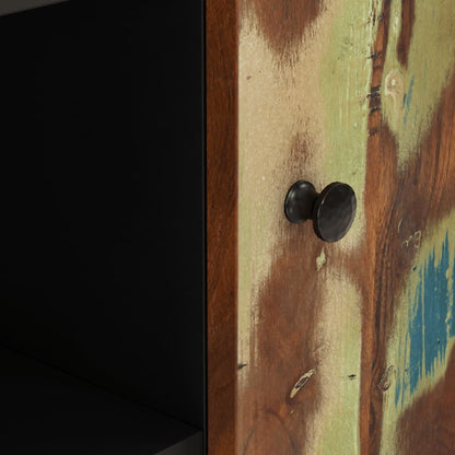 Skänk Trä med 2 dörrar 90x33x75 cm massivt återvunnet trä