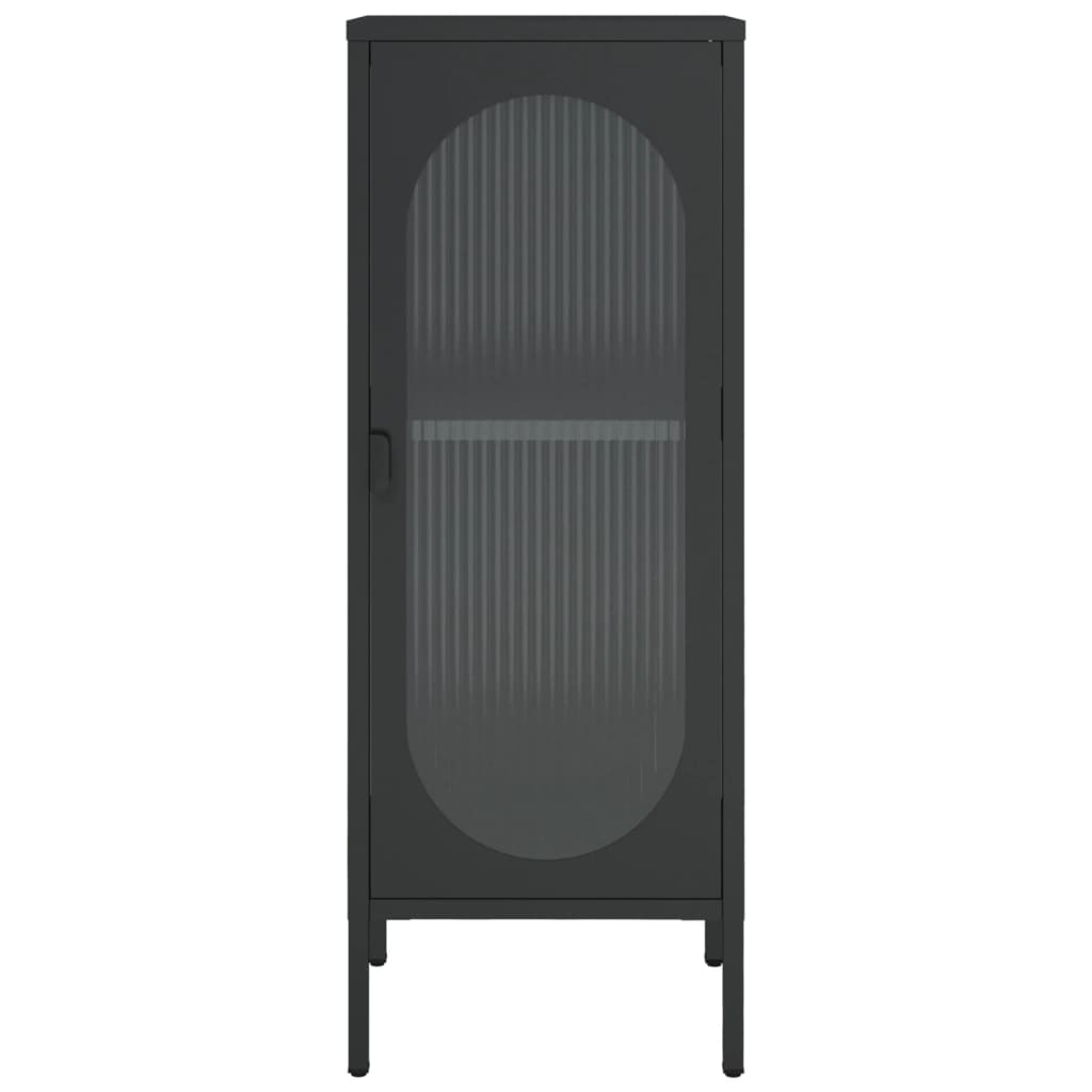 Skänk DIV. Svart 40x35x105 cm glas och stål