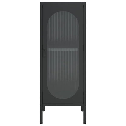 Skänk DIV. Svart 40x35x105 cm glas och stål