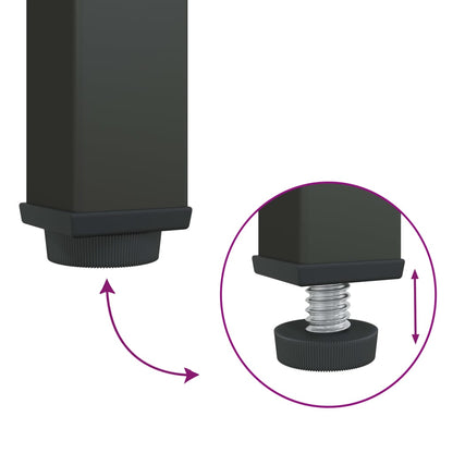 Skänk DIV. Svart 40x35x105 cm glas och stål