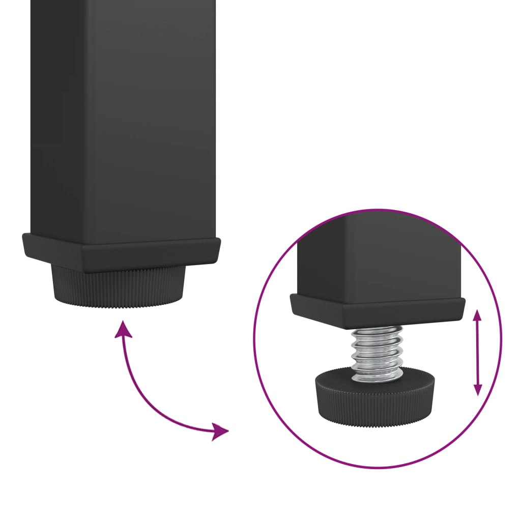 Skåp Svart 90x40x180 cm glas och stål
