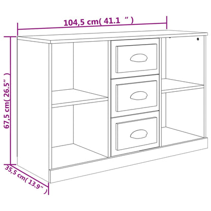 Skänk Sonoma Ek 104,5x35,5x67,5 cm