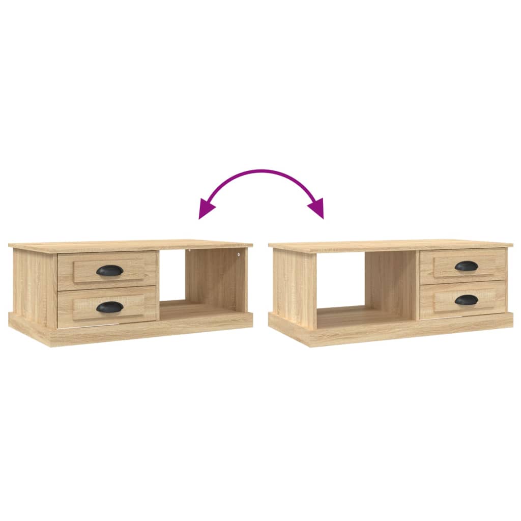 Soffbord Sonoma Ek 90x50x35 cm