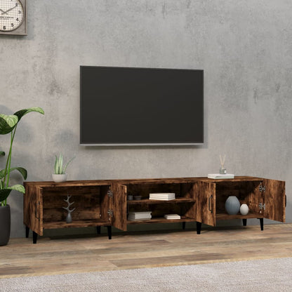 TV-Möbel Rökfärgad Ek TV-Skåp 180x31,5x40 cm