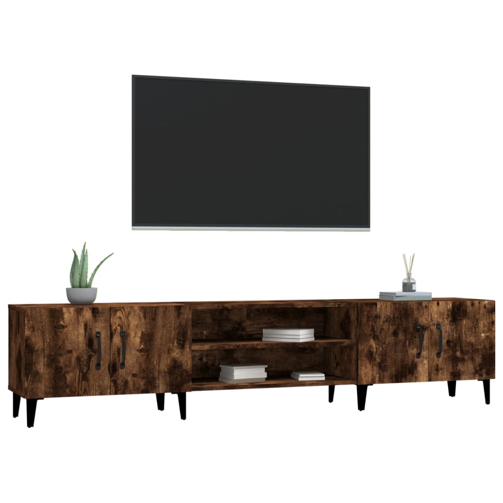 TV-Möbel Rökfärgad Ek TV-Skåp 180x31,5x40 cm