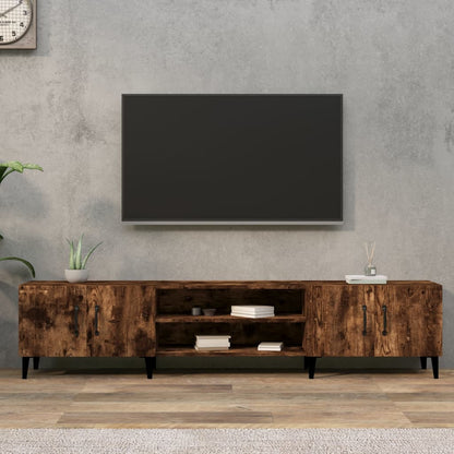TV-Möbel Rökfärgad Ek TV-Skåp 180x31,5x40 cm