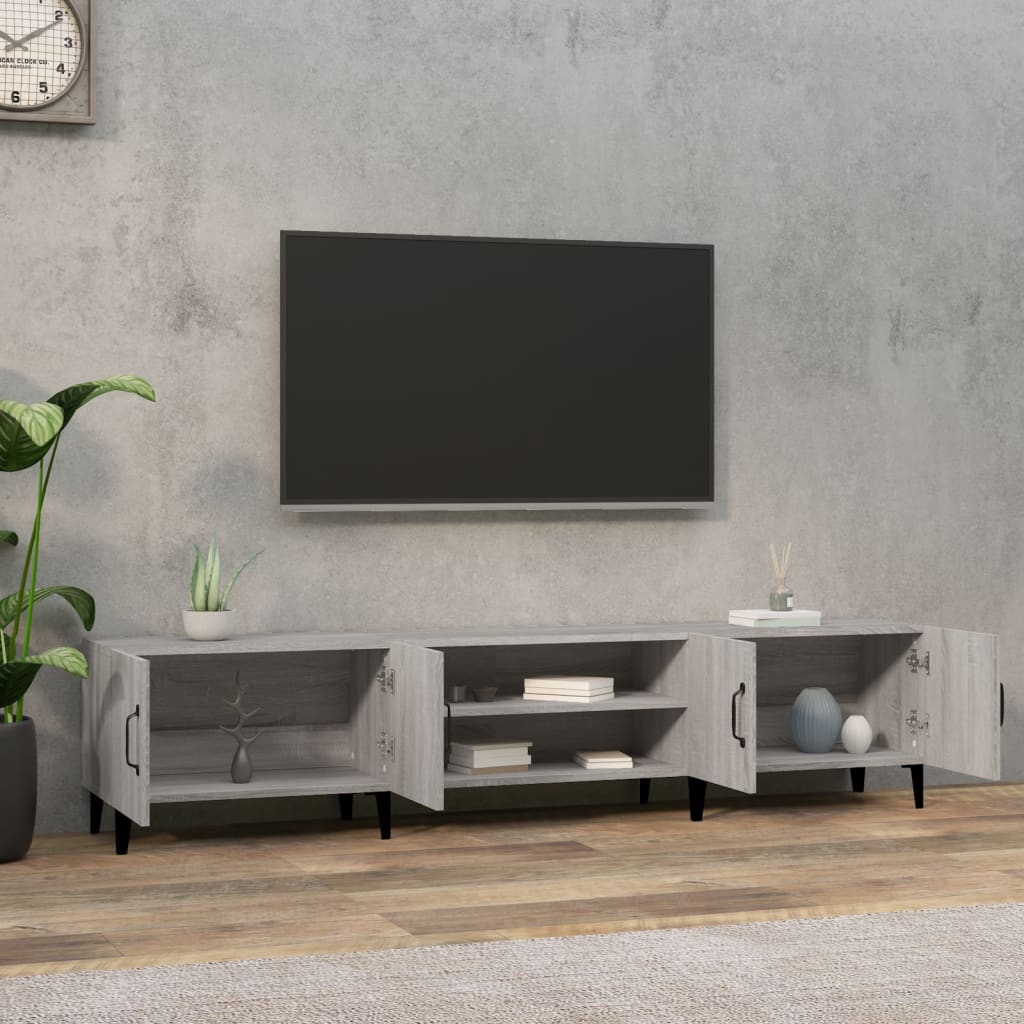 TV-Möbel Sonoma Grå TV-skåp 180x31,5x40 cm