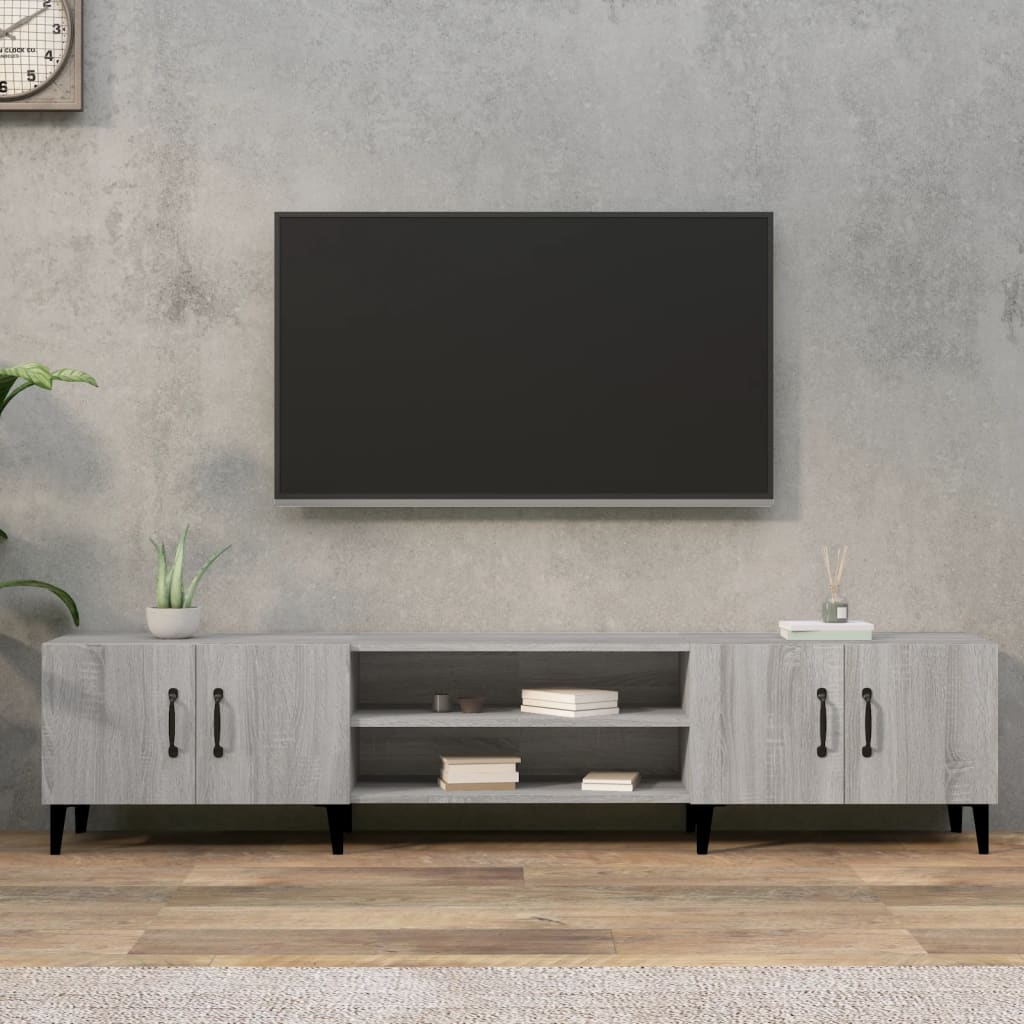 TV-Möbel Sonoma Grå TV-skåp 180x31,5x40 cm