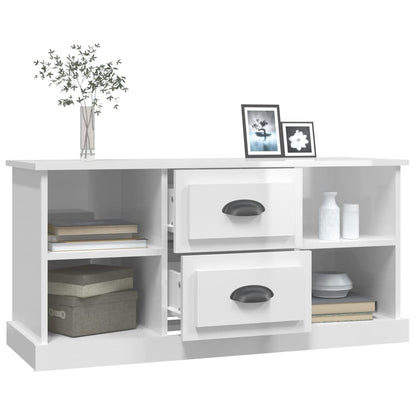 TV-Möbel Högglans Vit TV-Bänk 99,5x35,5x48 cm