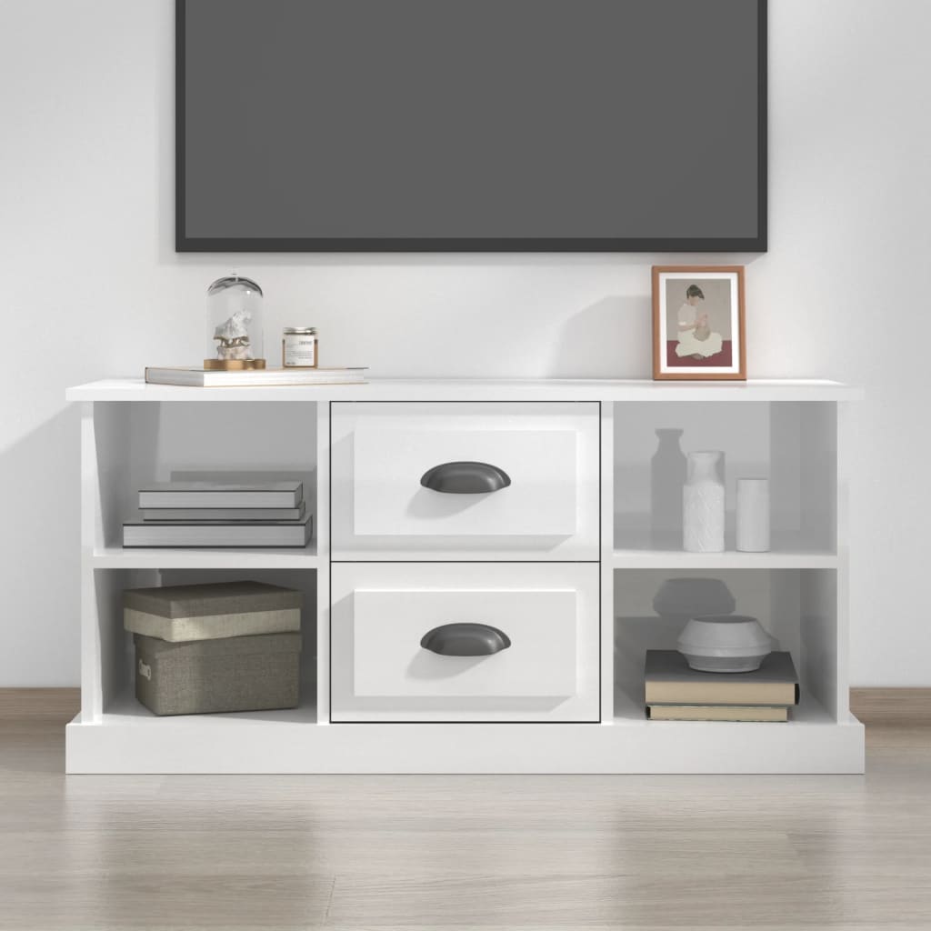TV-Möbel Högglans Vit TV-Bänk 99,5x35,5x48 cm