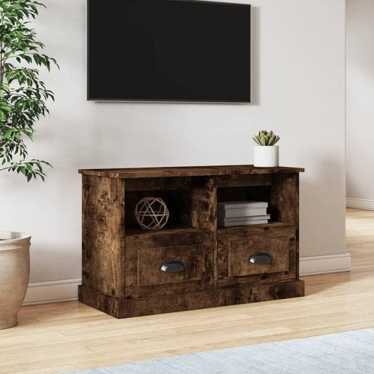 TV-Möbel Rökfargad Ek TV-skåp 80x35x50 cm