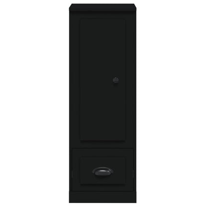 Skåp svart 36x35,5x103,5 cm konstruerat trä