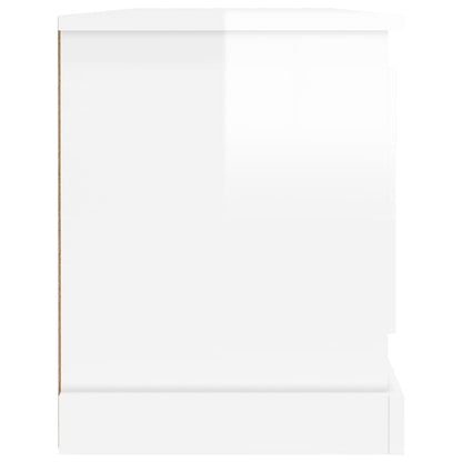 TV-Möbel Högglans Vit TV-Bänk 100x35,5x45 cm