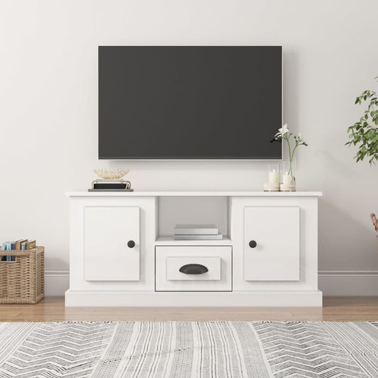 TV-Möbel Högglans Vit TV-Bänk 100x35,5x45 cm