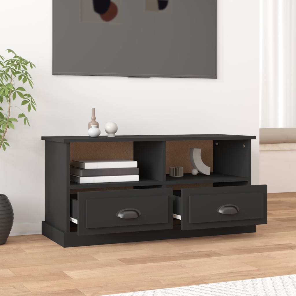 TV-Möbel Svart TV-Bänk 93x35,5x45 cm
