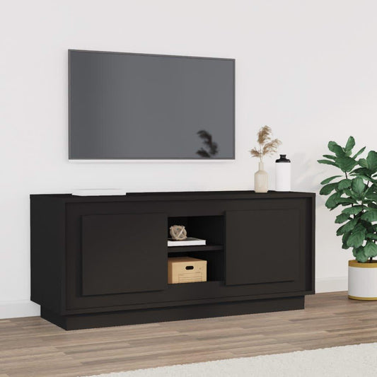TV-Möbel Svart TV-Bänk 102x35x45 cm