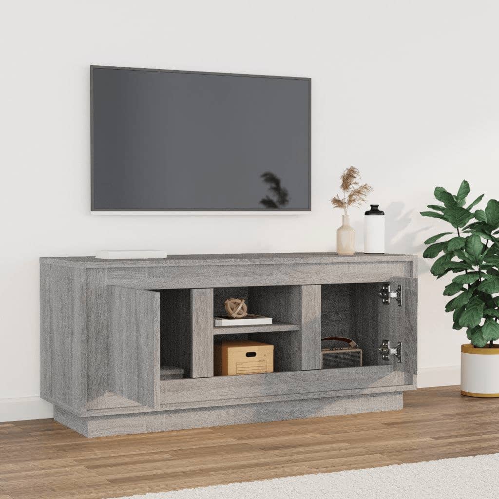 TV-Möbel Sonoma Grå TV-Bänk 102x35x45 cm