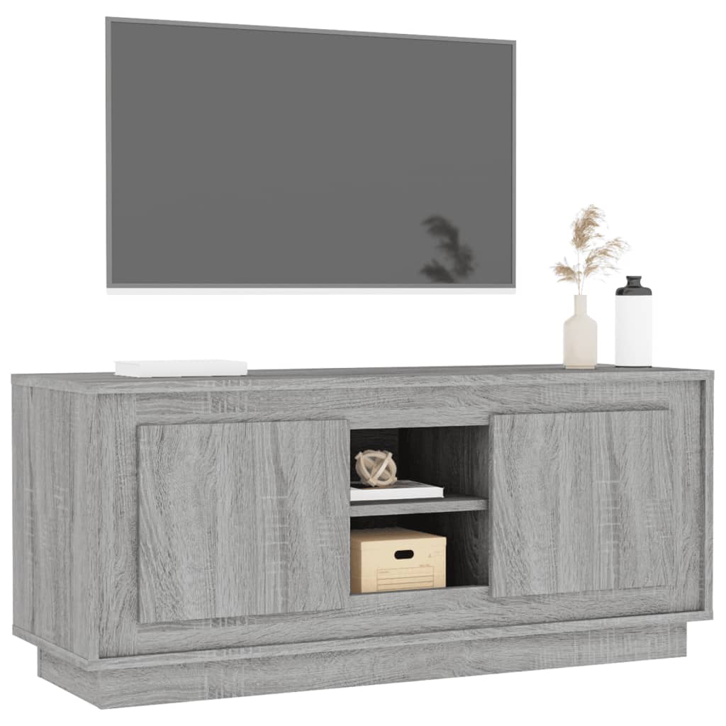 TV-Möbel Sonoma Grå TV-Bänk 102x35x45 cm