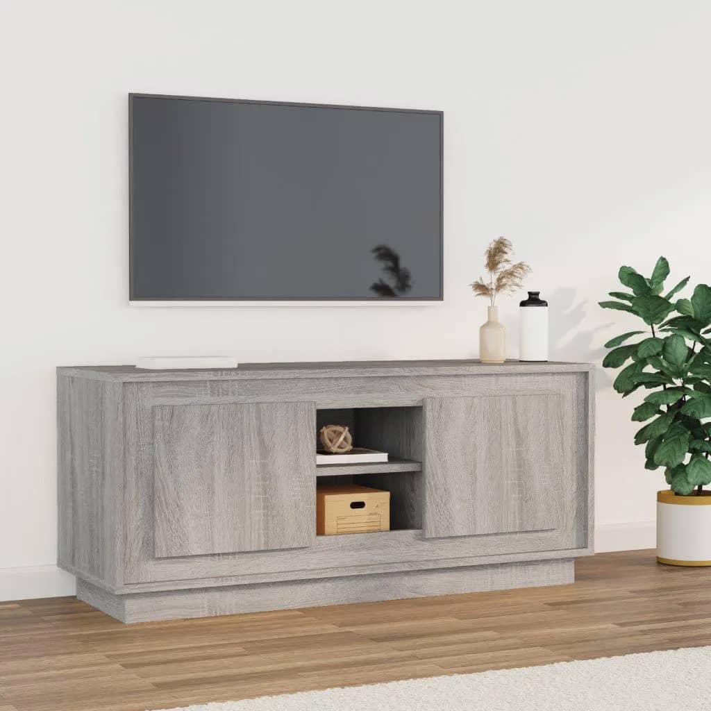 TV-Möbel Sonoma Grå TV-Bänk 102x35x45 cm