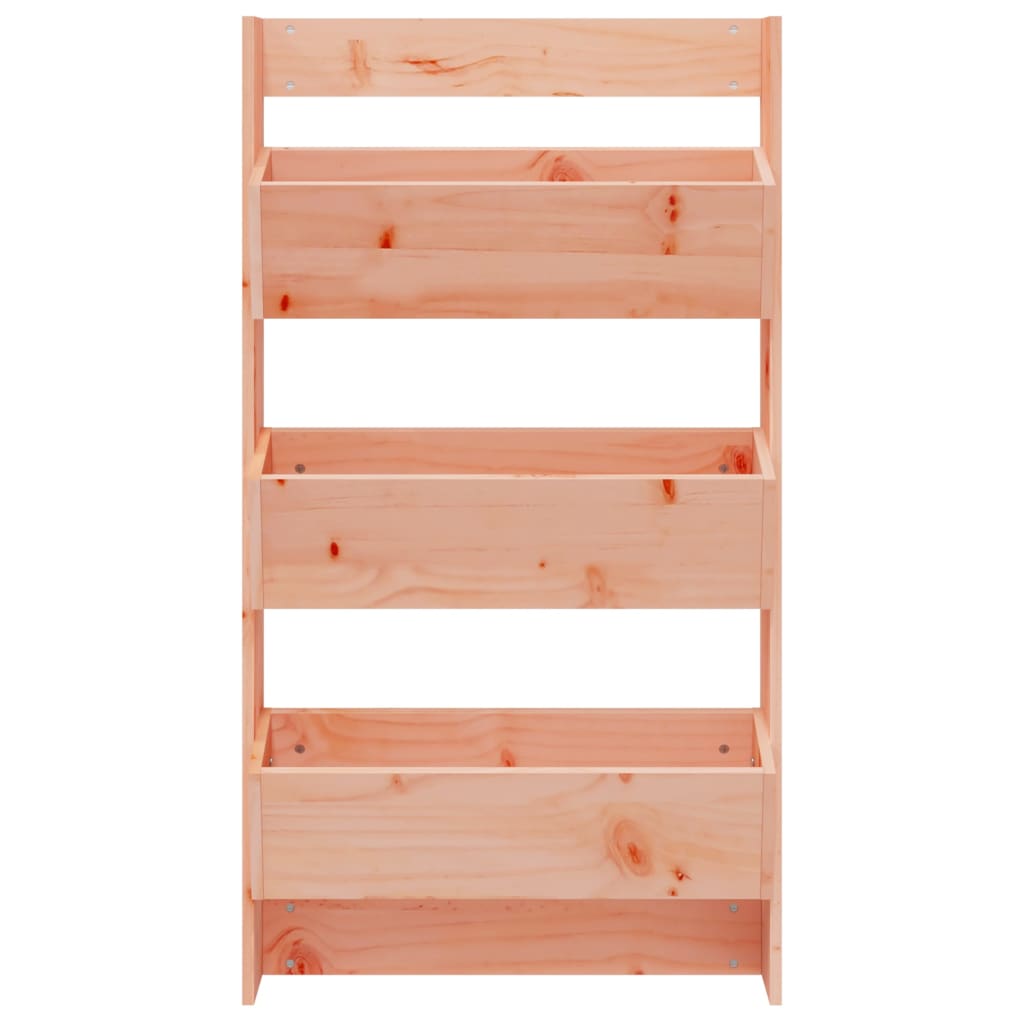 Utomhus Blomkruka Trä för vägg 3 nivåer 60x18,5x110 cm massivt douglasträ